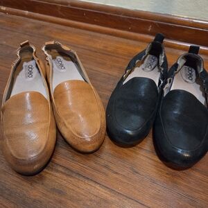 Lot Of 2 - ABEO "Jean In Tan And Black Sz 9.5 Nuetral Insole